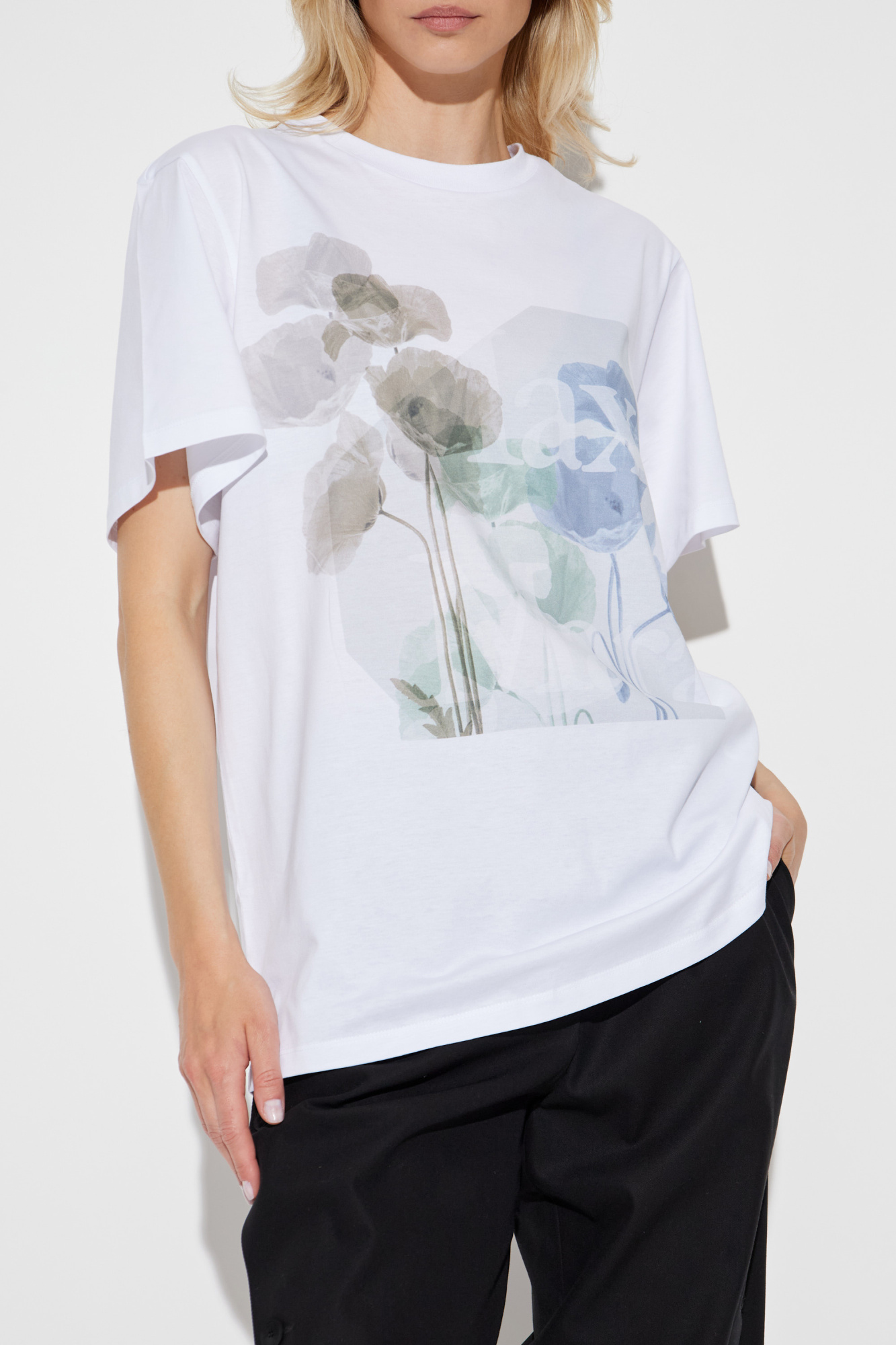 【★日本未入荷★】MAXMARA ☆ コットンTシャツ SEQUOIA Max Mara T-shirt with 